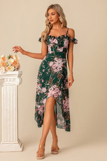 Robe Chic Florale Évasée - gallery 1