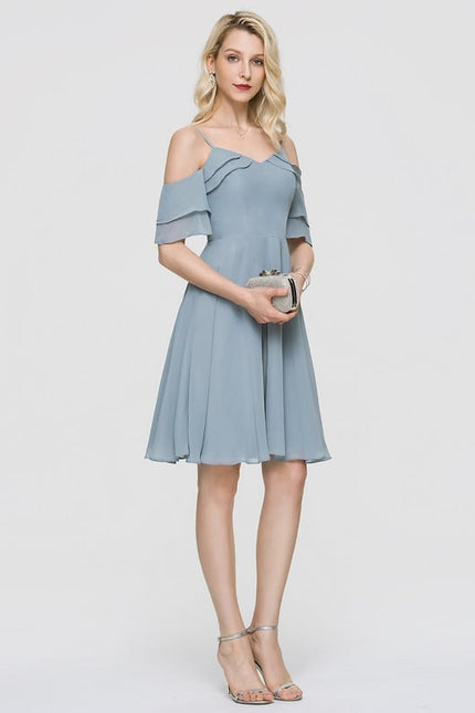 Robe Chic Bleu Douceur Flottante - gallery 1