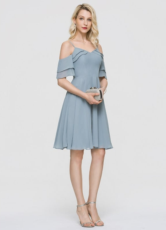 Robe Chic Bleu Douceur Flottante - gallery 1