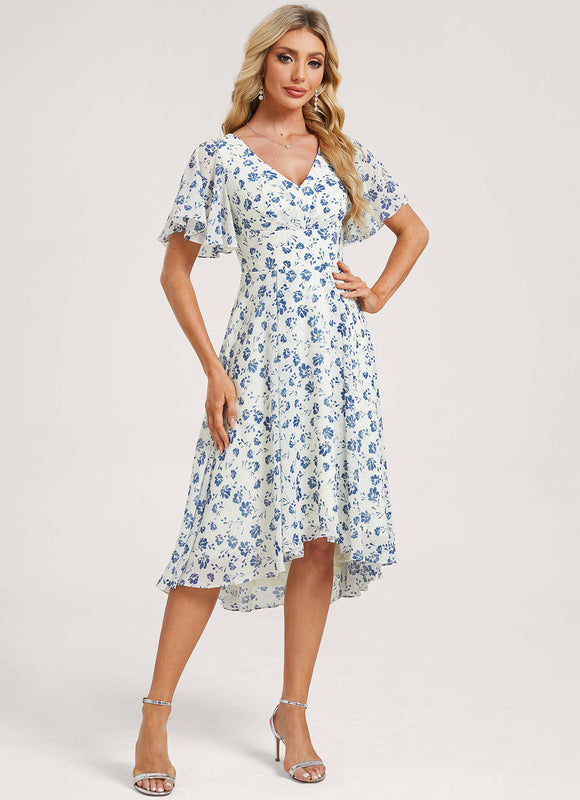 Robe Chic Fluide Bleu Nuit - gallery 1