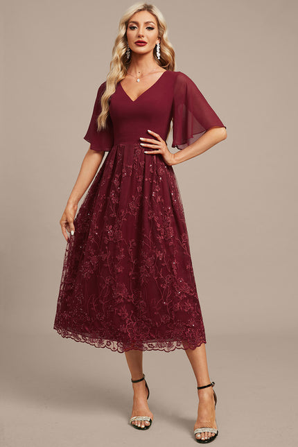 Robe Chic Émeraude Fluide