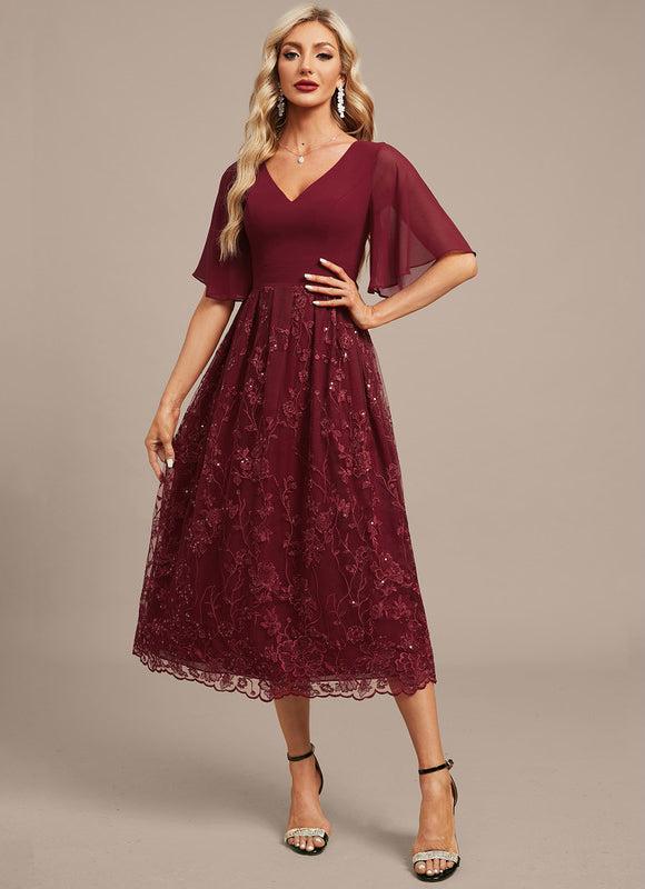 Robe Chic Émeraude Fluide