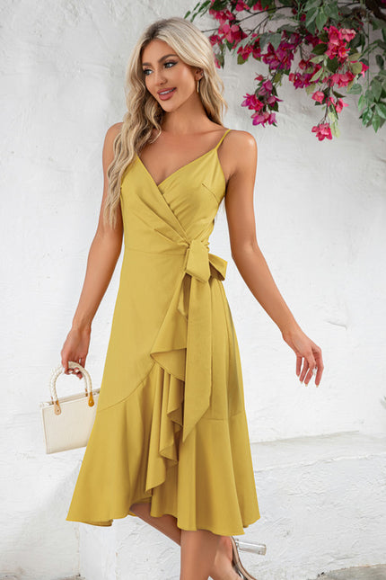 Robe Chic Jaune Flottante - gallery 4