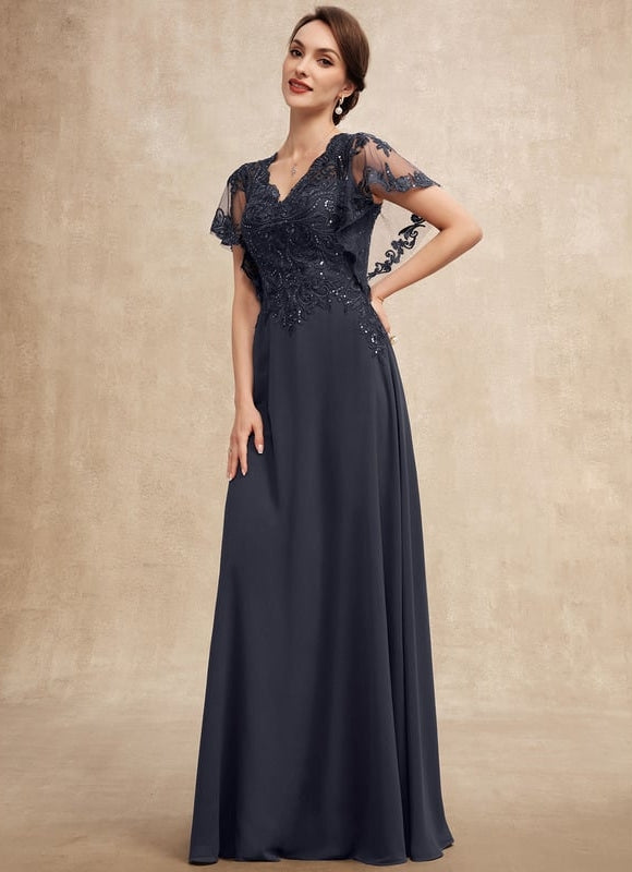 Robe Chic Longue Bleu Cobalt - gallery 2
