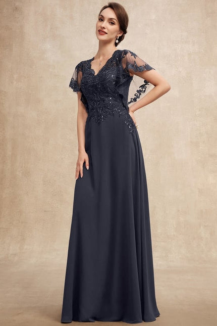 Robe Chic Longue Bleu Cobalt - gallery 2