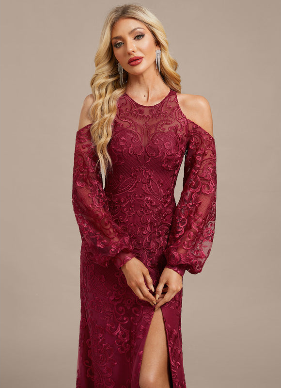Robe Chic Bordeaux Florale - gallery 1