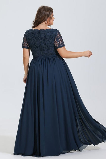 Robe Chic Longue Marine Élégante - gallery 7