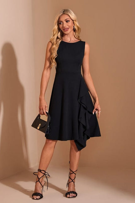 Robe Chic Noire Fluide - gallery 3