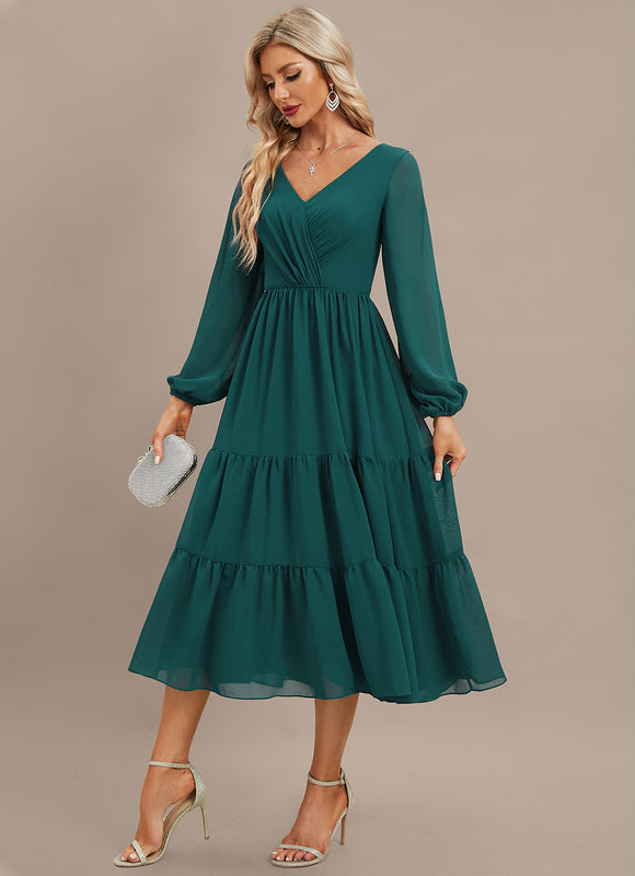 Robe Chic Émeraude Flottante - gallery 3