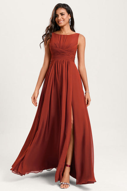 Robe Chic Mousseline Drapée - gallery 2