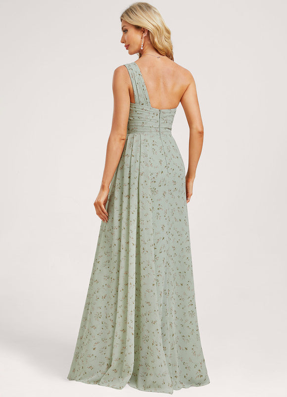 Robe Chic Asymétrique Beige - gallery 4