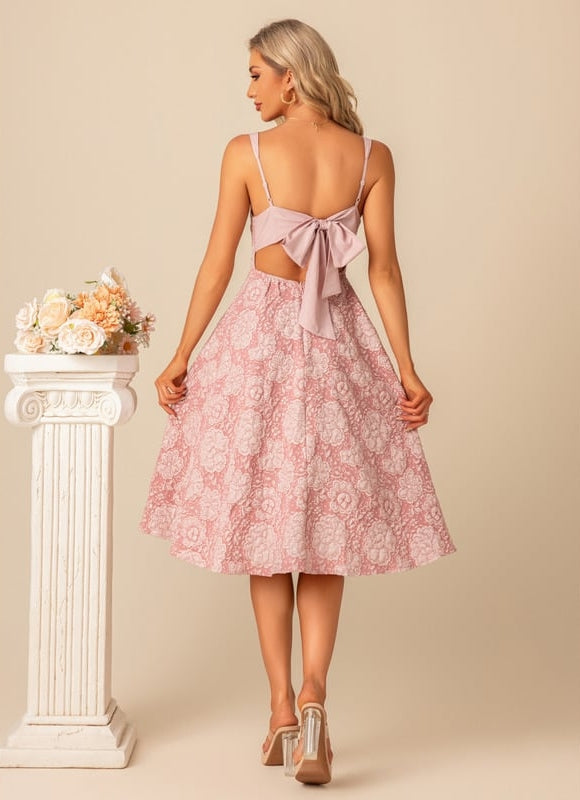 Robe Chic Flore Rose - gallery 9