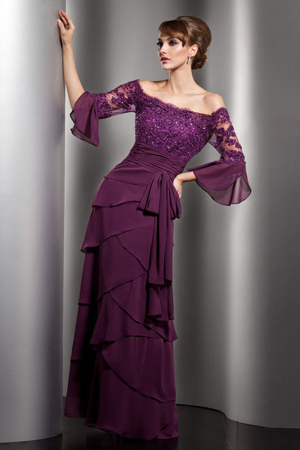 Robe Chic Manche Bouffante