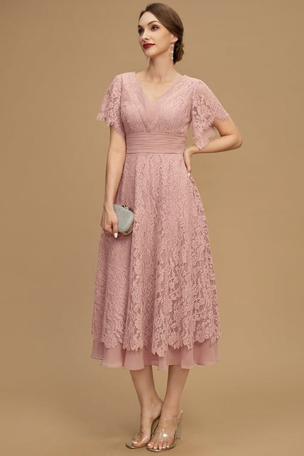 Robe Chic Dentelle Molletonnée - gallery 7