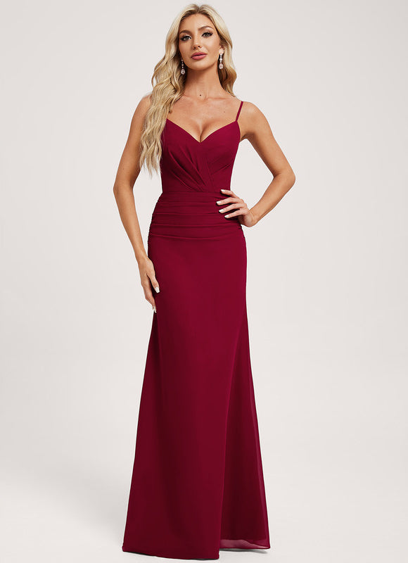 Robe Chic Rouge Élégant Longueur