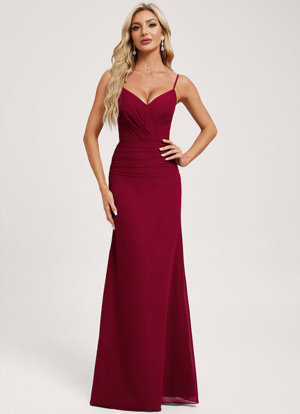 Robe Chic Rouge Élégant Longueur