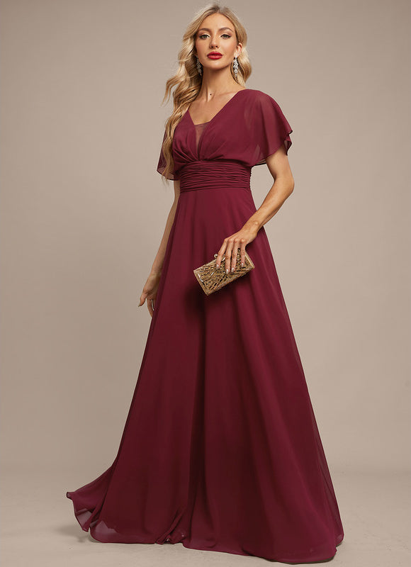 Robe Chic Longue Verte Fluide - gallery 4