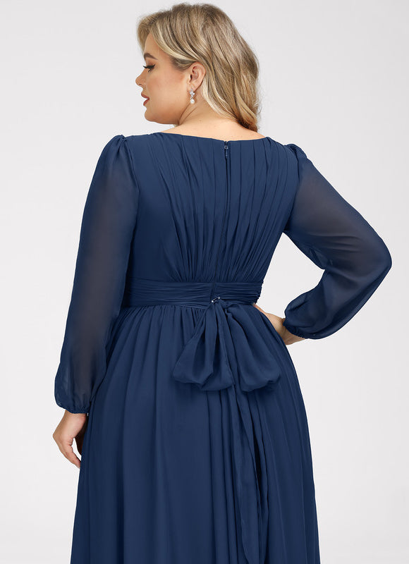 Robe Chic Mousseline Drapée - gallery 4