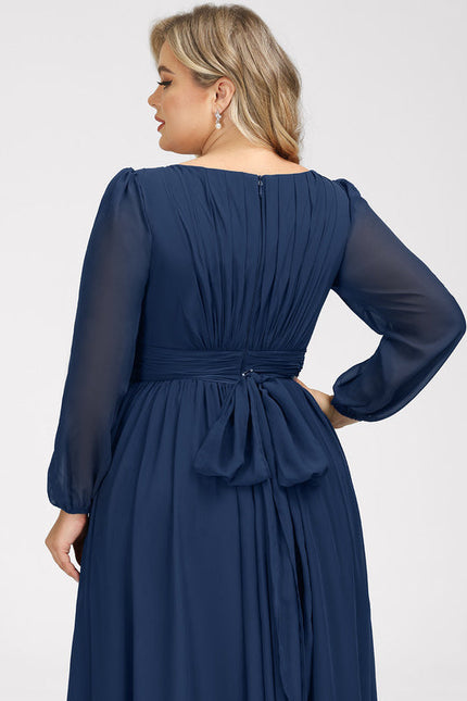 Robe Chic Mousseline Drapée - gallery 4