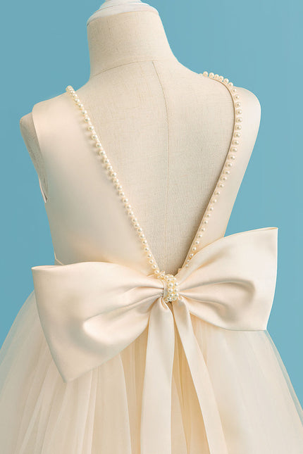Robe Chic Satinée Écrue - gallery 1
