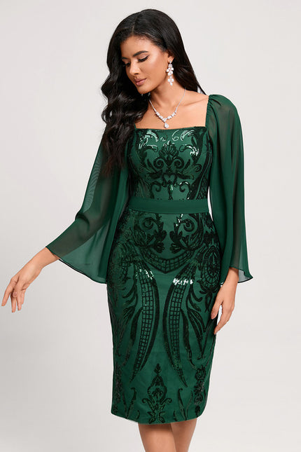 Robe Chic Mousseline Pailletée - gallery 4