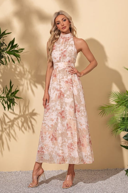 Robe Chic Halter Évasée - gallery 1