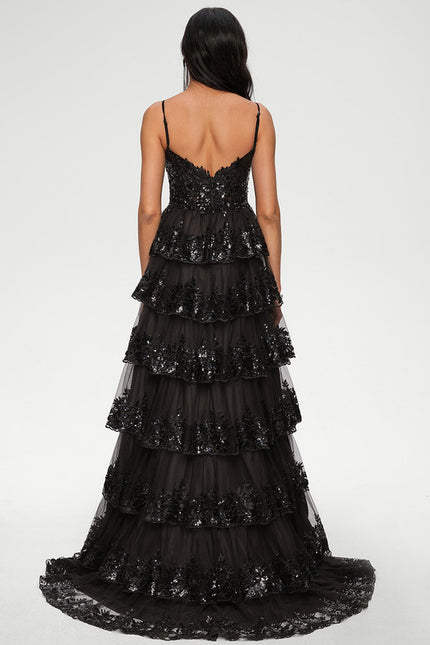 Robe Chic Étoilée Noir - gallery 4