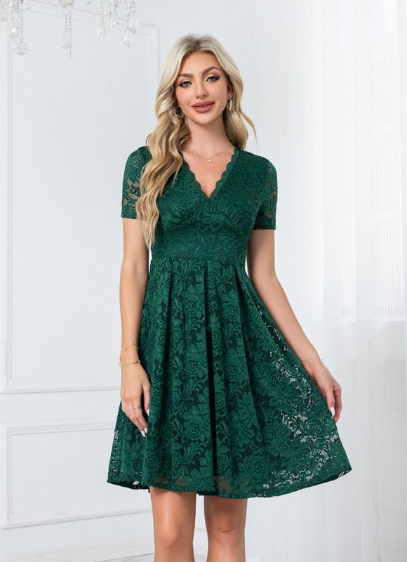Robe Chic Élégance Dentelle - gallery 1