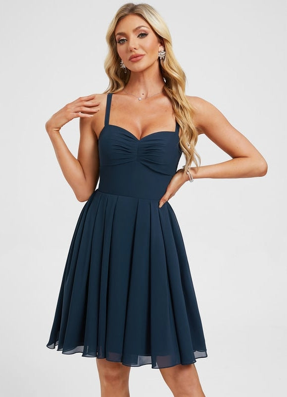 Robe Chic Courte Plissée - gallery 2
