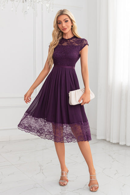 Robe Chic Violette Élégante - gallery 6