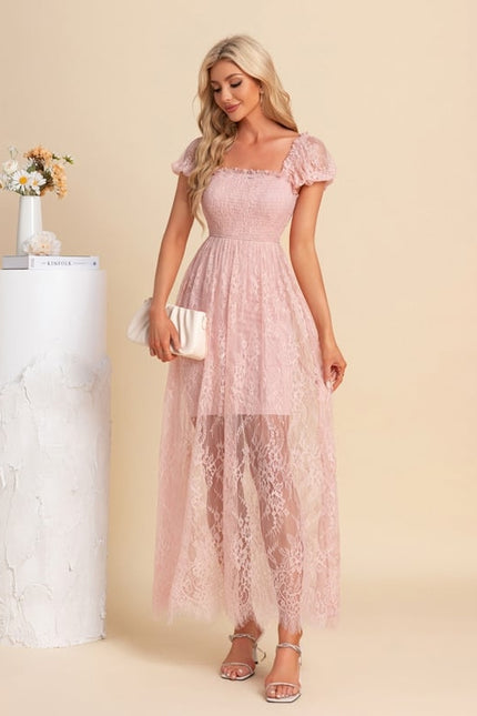 Robe Chic Maxi Rosée - gallery 4
