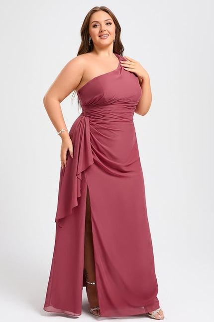 Robe Chic Asymétrique Beige - gallery 6