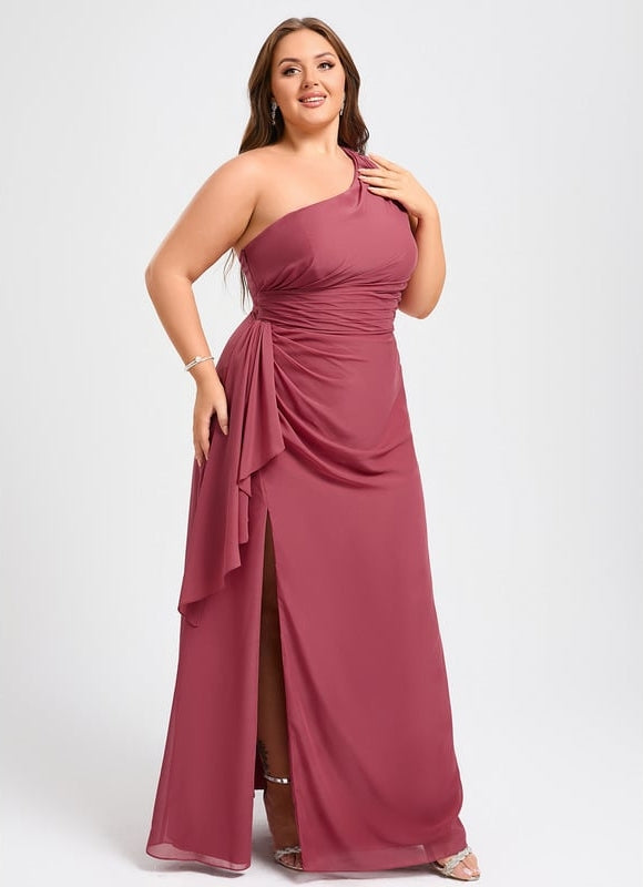 Robe Chic Asymétrique Beige - gallery 6