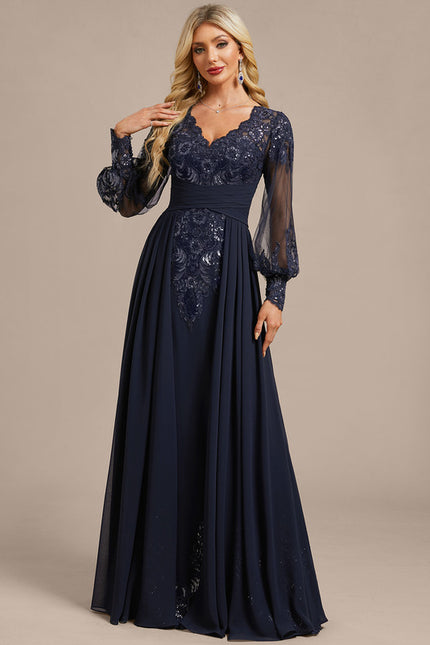 Robe De Soirée Chic Bleu - gallery 3
