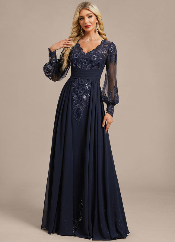 Robe De Soirée Chic Bleu - gallery 3