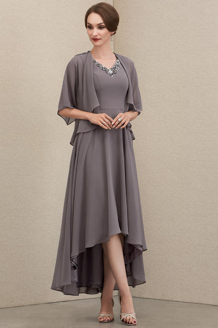 Robe Chic Couture Grise - gallery 3