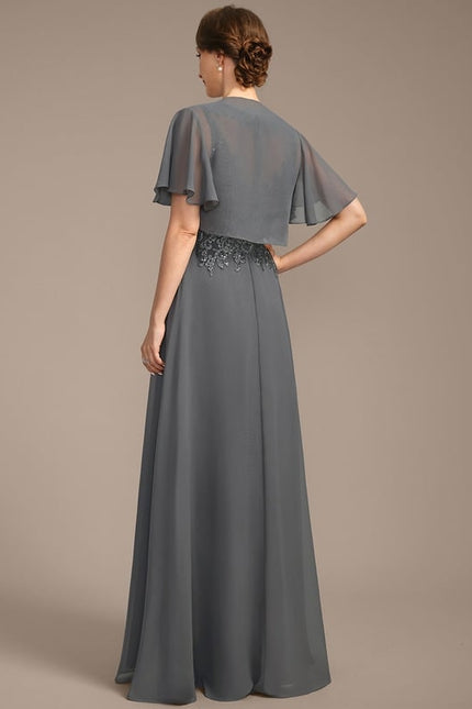 Robe Chic Violette Brodée - gallery 4