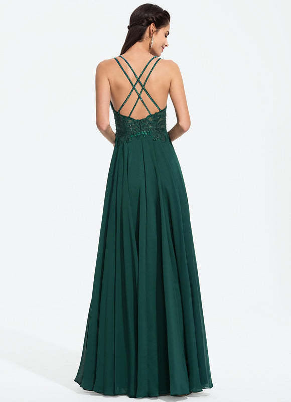 Robe Chic Vert Émeraude Flottante - gallery 7