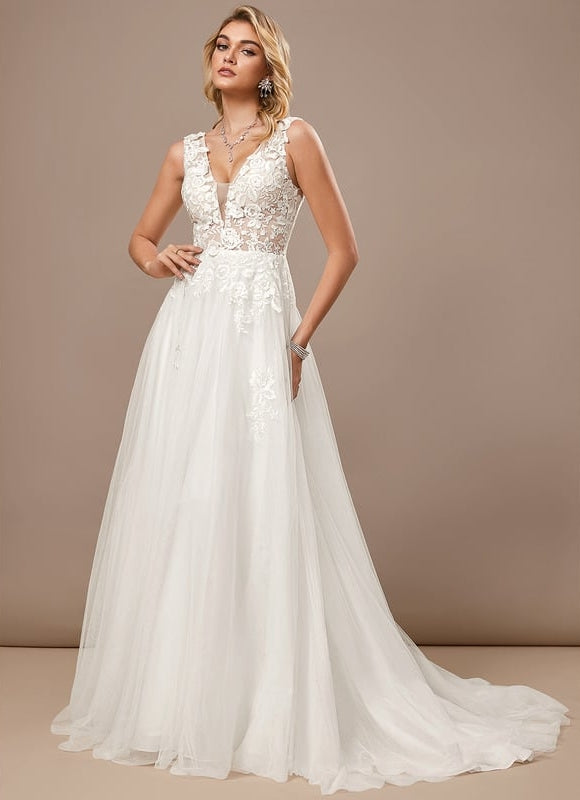 Robe Chic De Mariée Aérienne