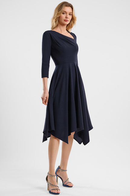 Robe Chic Élégante Asymétrique - gallery 3