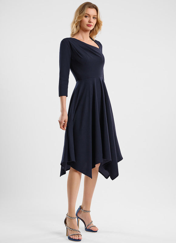 Robe Chic Élégante Asymétrique - gallery 3