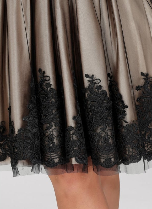Robe Chic Élégance Tulle Noire - gallery 6