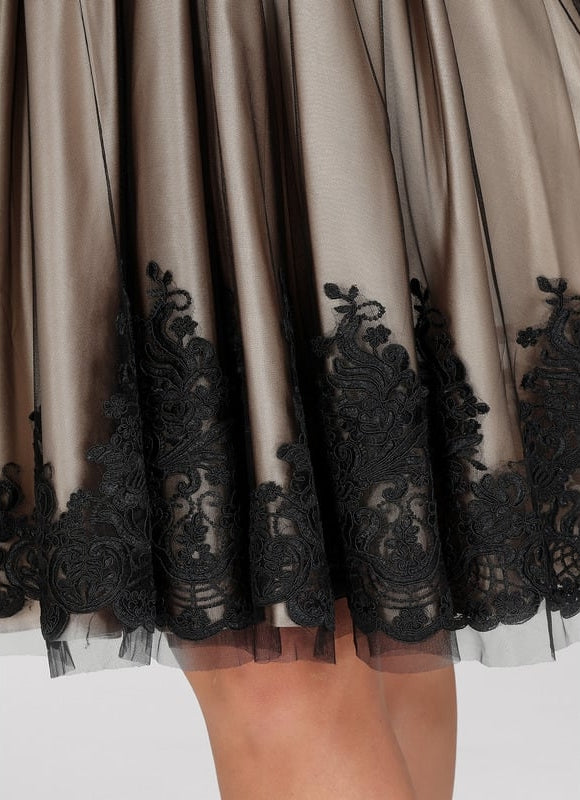 Robe Chic Élégance Tulle Noire - gallery 6