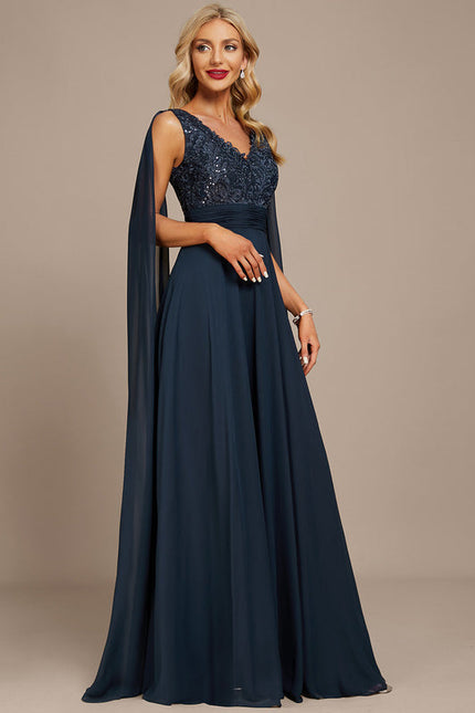 Robe Chic Longue Émeraude Élégante - gallery 4