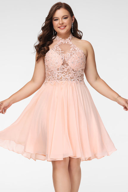 Robe Chic Élégance Pêche - gallery 5