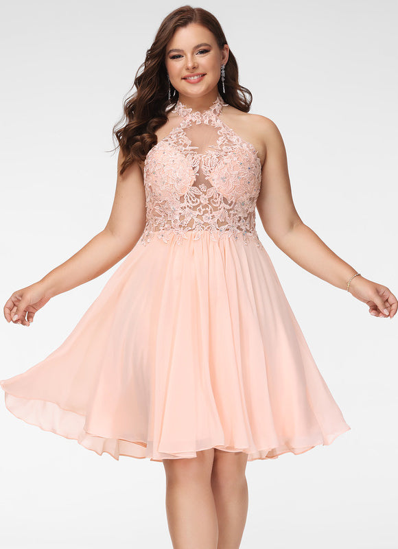 Robe Chic Élégance Pêche - gallery 5