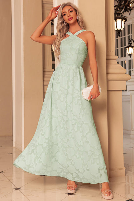 Robe Chic Maxi Menthe Florale - gallery 6
