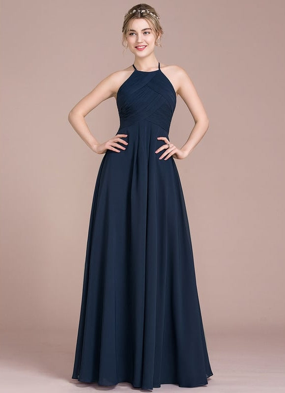 Robe Bleu Marine Chic Longue - gallery 2