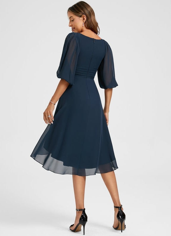 Robe Chic Asymétrique Vaporeuse - gallery 5