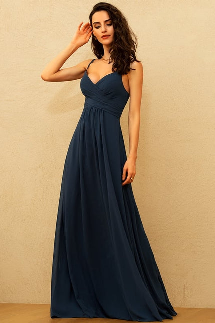 Robe Chic Longue Verte Fluide - gallery 4